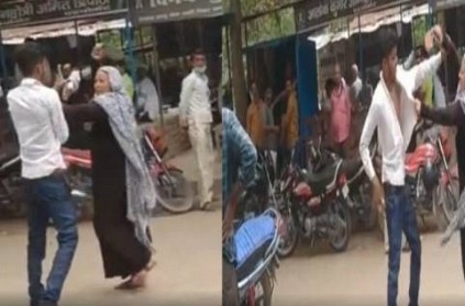 Mother in law beaten her son in law with slippers in hardoi court