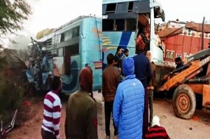 MP Accident 9 Dead 23 Injured As Bus Crashes Into Truck