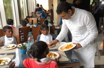 MP minister hosts 5-star lunch for underprivileged children
