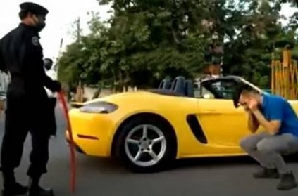 MP Porsche Driver Sit-Ups As Punishment during Lockdown
