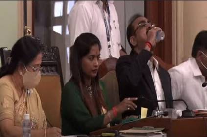 Mumbai assistant commissioner drink sanitizer thinking water