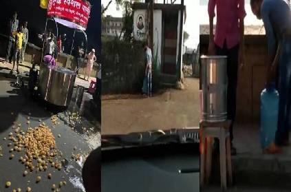 mumbai kolhapur panipuri vendor caught mixing toilet water shocking