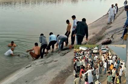 Narmada river man and woman bodies hands tied with dupatta