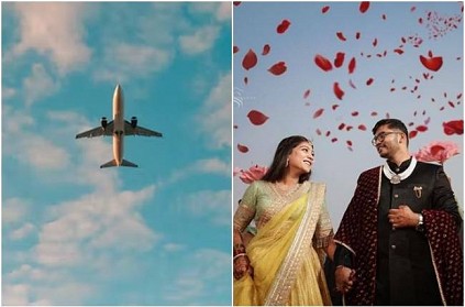 Nepal Bride book entire flight for relatives for his wedding