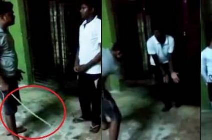 Odisha hostel warden thrashing students over poor marks