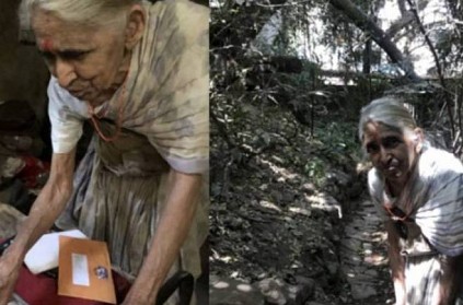 old woman in pune is still living his life without electricity