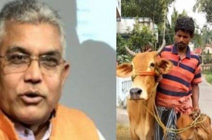 After Dilip Gosh Speech, man comes with cow to ask goldloan