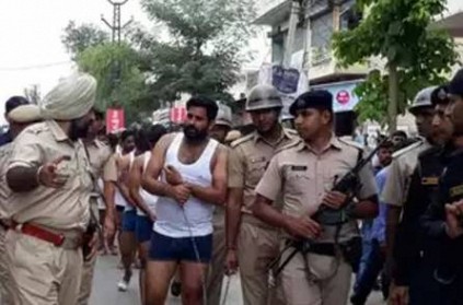 Police Station Attack: Rajasthan police parade accused semi-naked