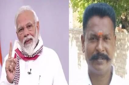 prime minister Modi congratulates Madurai saloon barber
