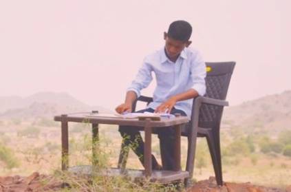 rajasthan student climb mountain everyday attend onlineclass