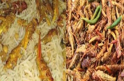 Rajasthani restaurants selling and selling locust briyani