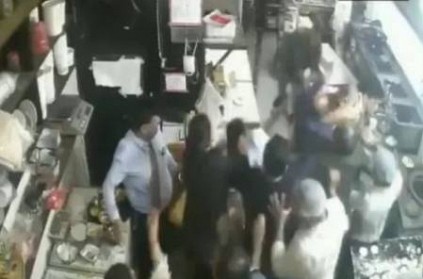 Scuffle broke out between customers & staff at restaurant