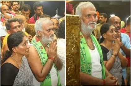 Sekar Babu visit Sabarimalai Ayyappan Temple with his wife