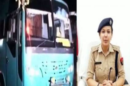 Sexual harassment of a woman on a running bus in up