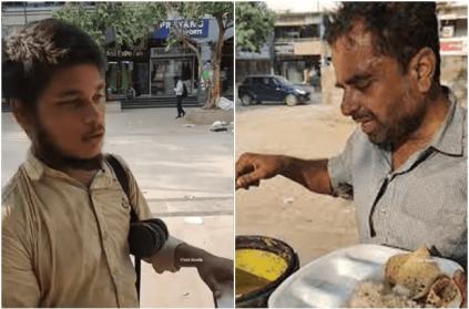 Street Food Vendor Gives Free Food To Cobbler video
