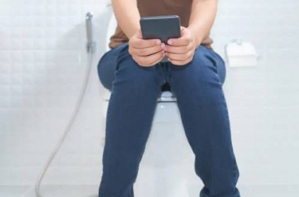 Taking your cell phone to the bathroom can be dangerous