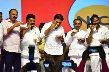 Telangana Ministers Eat Chicken at Public to Dispel Fears of Corona