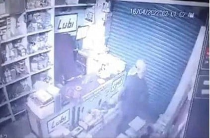 Thief dancing after robbing a hardware store in Uttar Pradesh