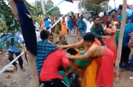 Two families fight during wedding function in Suryapet