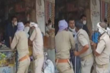 up official thrashes shop keepers during checking drive