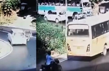 Video Kerala Child Falls Off Moving Car At Turn Saved By Driver