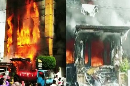 Video Madhya Pradesh Fire Breaks Out At Hotel In Indore