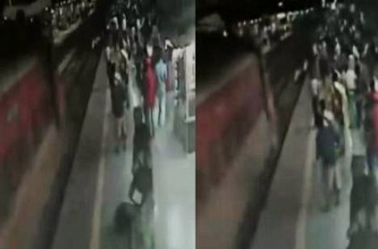 Video Police Risks Life To Save Man From Being Run Over By Train