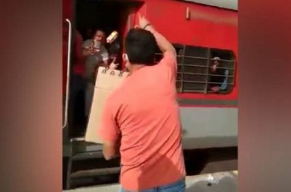 Video: Railway Officer In UP Throws Biscuits At Migrants