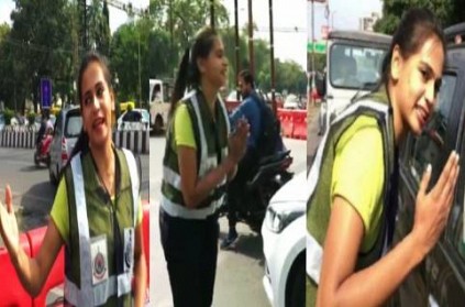 Viral Video MP Girl Manages Traffic With Her Dance Moves