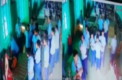 Viral Video UP Raebareli Students Attack Teacher With Chair