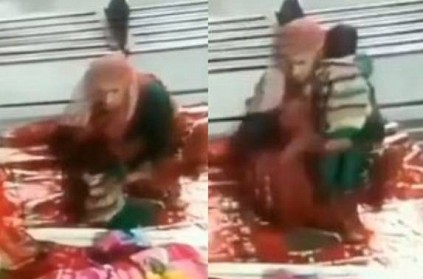 WATCH: A woman and a man steal an 8 month old baby in UP