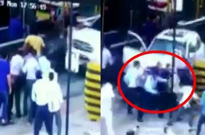 WATCH: Car ran over several people at toll plaza in Rajasthan