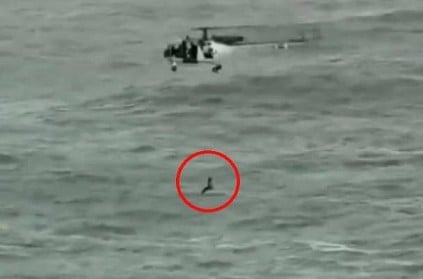 WATCH : Indian Coast Guard rescued a man from drowning