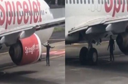 WATCH: Man scales Mumbai airport wall and walked up to a plane