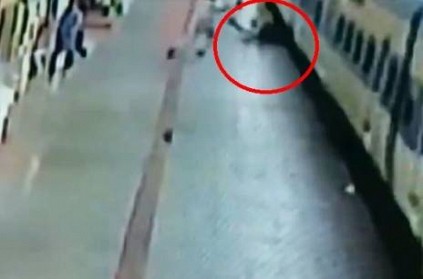WATCH: Man slips from train, Railway cop comes to his rescue