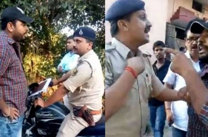 WATCH: Man stops cop for not wearing helmet in Bihar