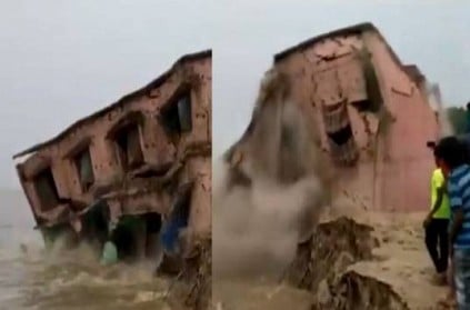 WATCH: School gets washed away in river Ganga in Bihar