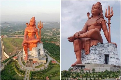 world tallest Shiva statue Viswas Swaroopam in Rajasthan