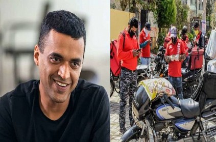 zomato ceo delivers food with company t shirt once in 3 months