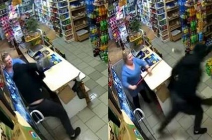 திருடனை தாக்கும் பாட்டி granny assaults mask burglar videoviral