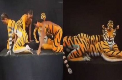 புலியாக மாறும் பெண்கள் when 4 women joins it becomes tiger video
