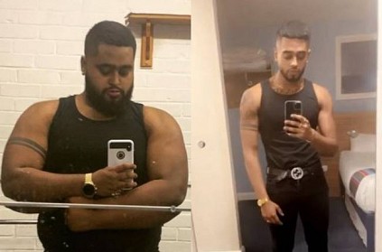 young man lost 70 kg in one year after his girlfriend rejected