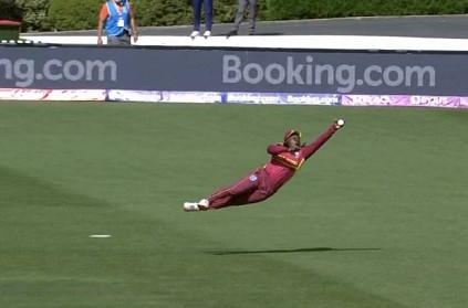 west indies deandra dottin takes spectacular onehand catch