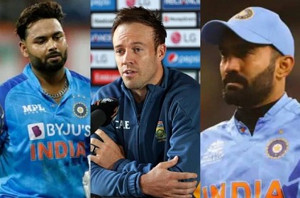 Ab de villiers about dinesh karthik and rishabh pant in playing xi