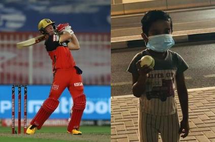 ab devilliers sixer ball found by kid in sharjah bangalore tweets