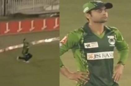 Ahmed Shahzad\'s Review Please Video goes viral after missing a catch
