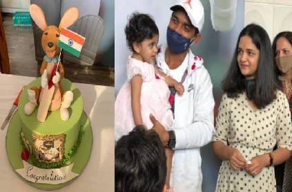 ajinkya rahane denies to cut a cake with kangaroo on top video viral
