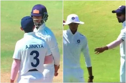 Ajinkya Rahane sends Yashasvi Jaiswal off the field Video