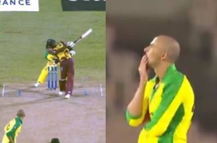 Bravo smashed one-handed six during WI vs AUS 2nd T20I