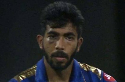 Bumrah was spotted bowling with bruised eyes in the game against CSK